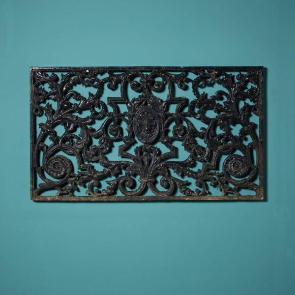 Antique Victorian Style Cast Metal Decorative Panel