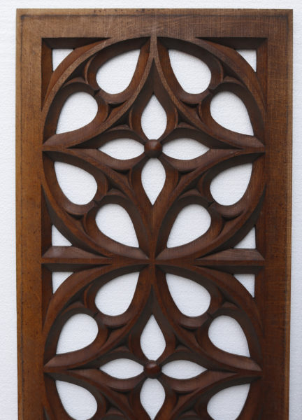 Antique Carved Oak Church Panels