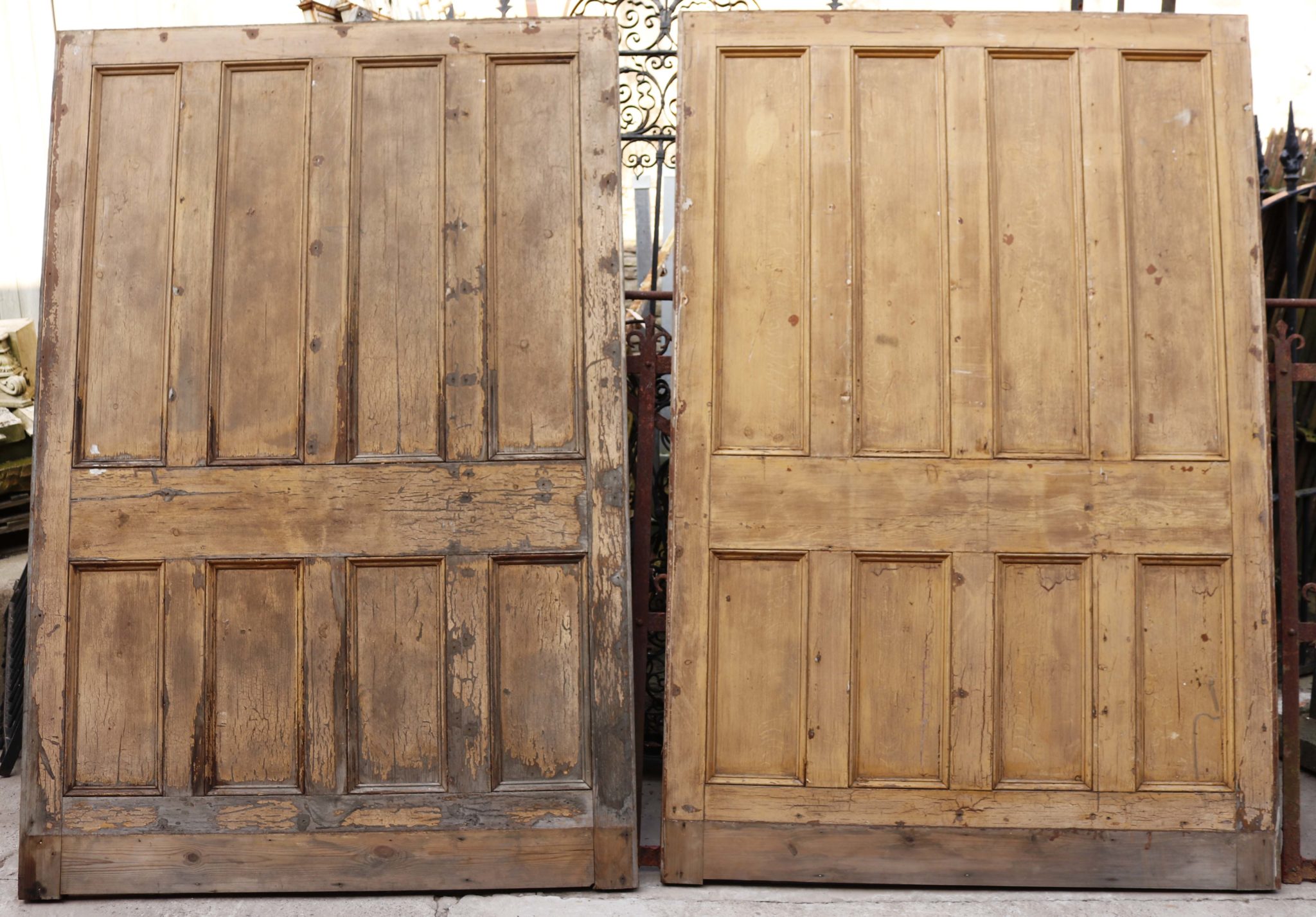 Three Reclaimed Wooden Partitions / Panelling - UK Architectural Heritage - Industrial Style Reclaimed Wood Partition