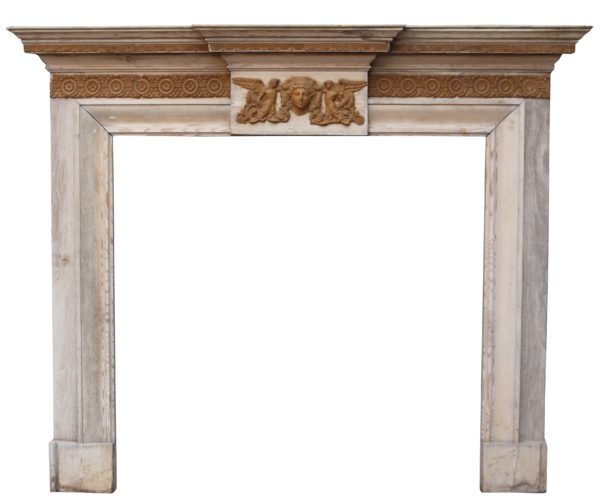 Late 19th Century Pine and Composition Fire Surround