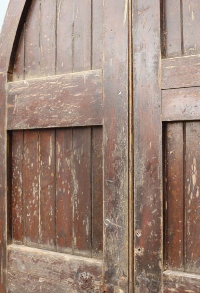Set of Wooden Gothic Style Church Doors