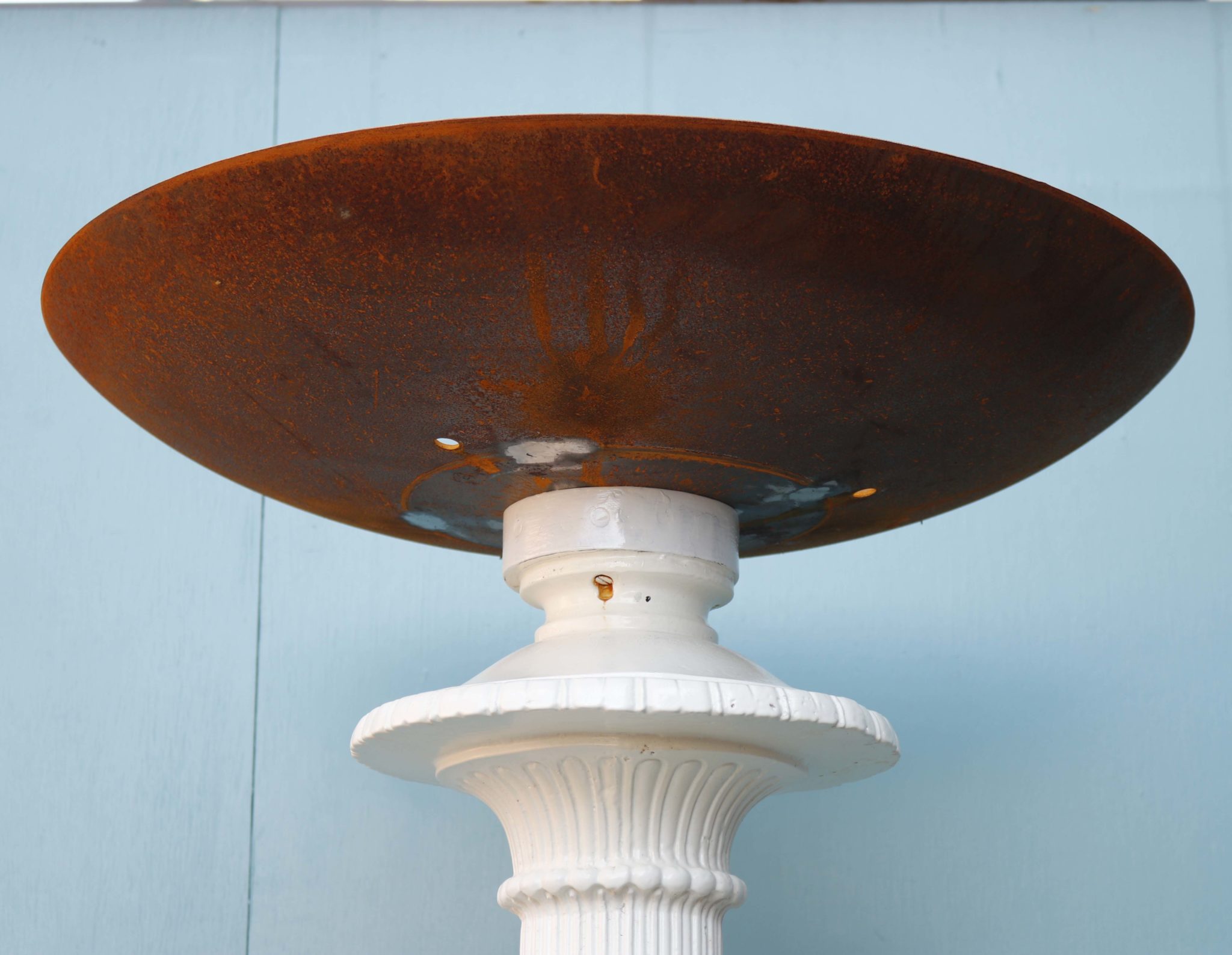 Pair of Antique Cast Iron Braziers 198 cm Tall UK Architectural Heritage