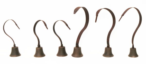 Six Antique Georgian Servants Bells