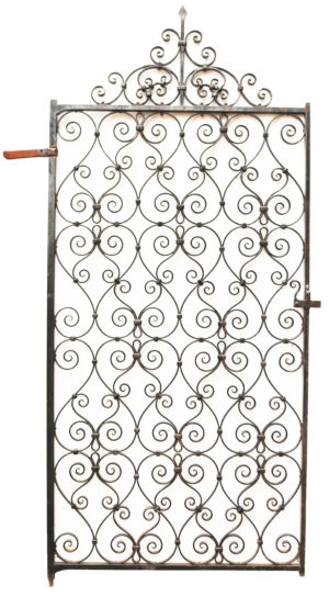 Tall Antique Wrought Iron Gate