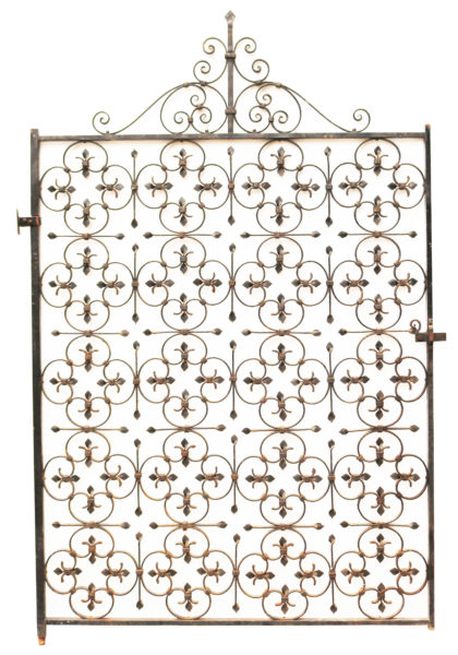Wide Antique Wrought Iron Gate