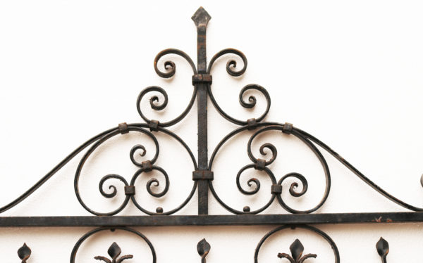 Wide Antique Wrought Iron Gate