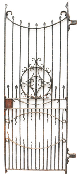 Tall Victorian Antique Wrought Iron Gate