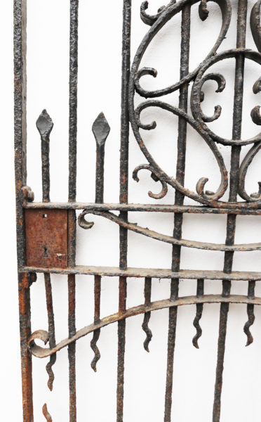 Tall Victorian Antique Wrought Iron Gate