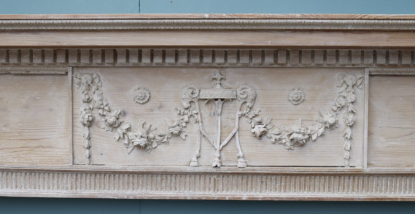 English Georgian Carved Wooden Fire Surround