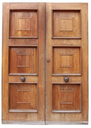 Set of Reclaimed Teak Exterior Doors