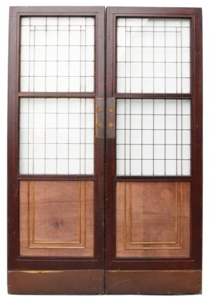 Pair of Antique Copper Light Doors