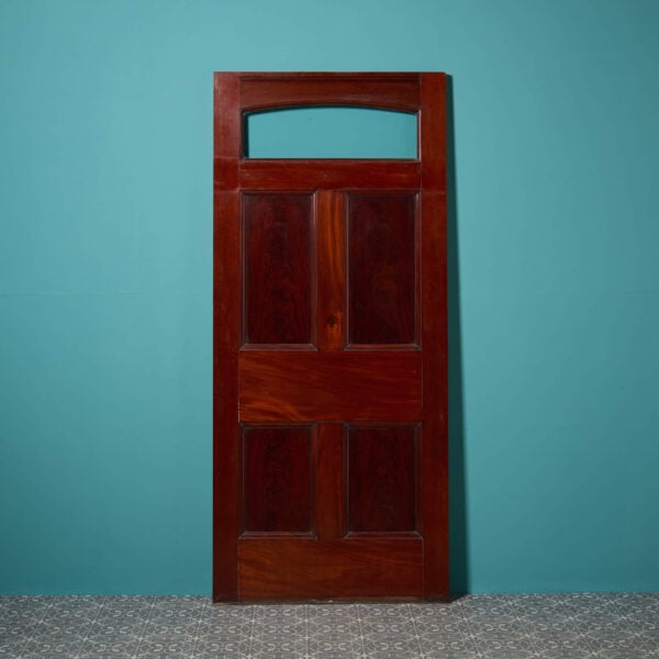 Victorian Mahogany Interior Door with Glass Top