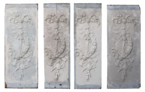 Set of Four Decorative Antique Wall Panels