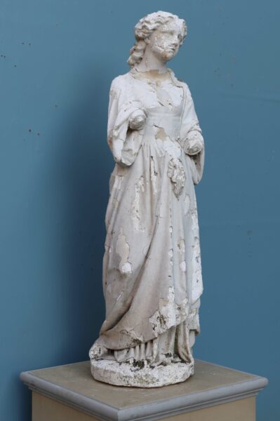 Antique Classical Maiden Plaster Statue