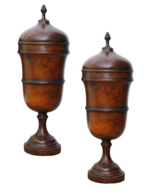 Pair of Georgian Style Wooden Finials