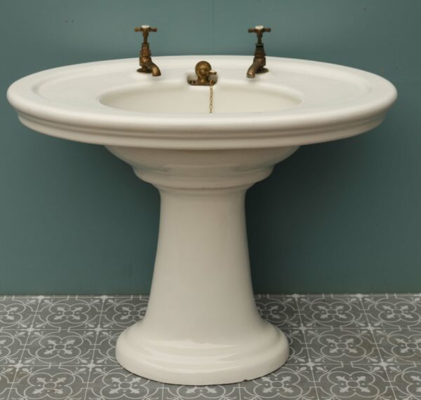 Antique Oval Shaped Pedestal Sink UK Heritage