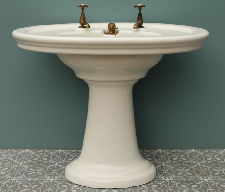 Antique Oval Shaped Pedestal Sink UK Heritage