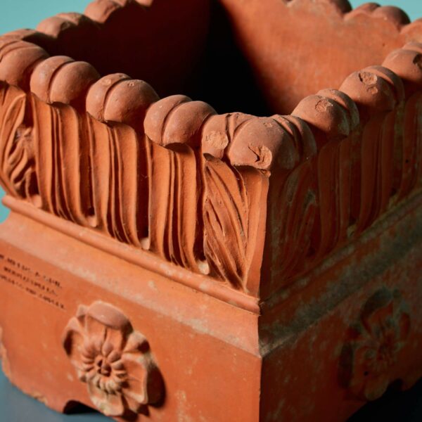Two Antique W Meeds & Son Terracotta Planters
