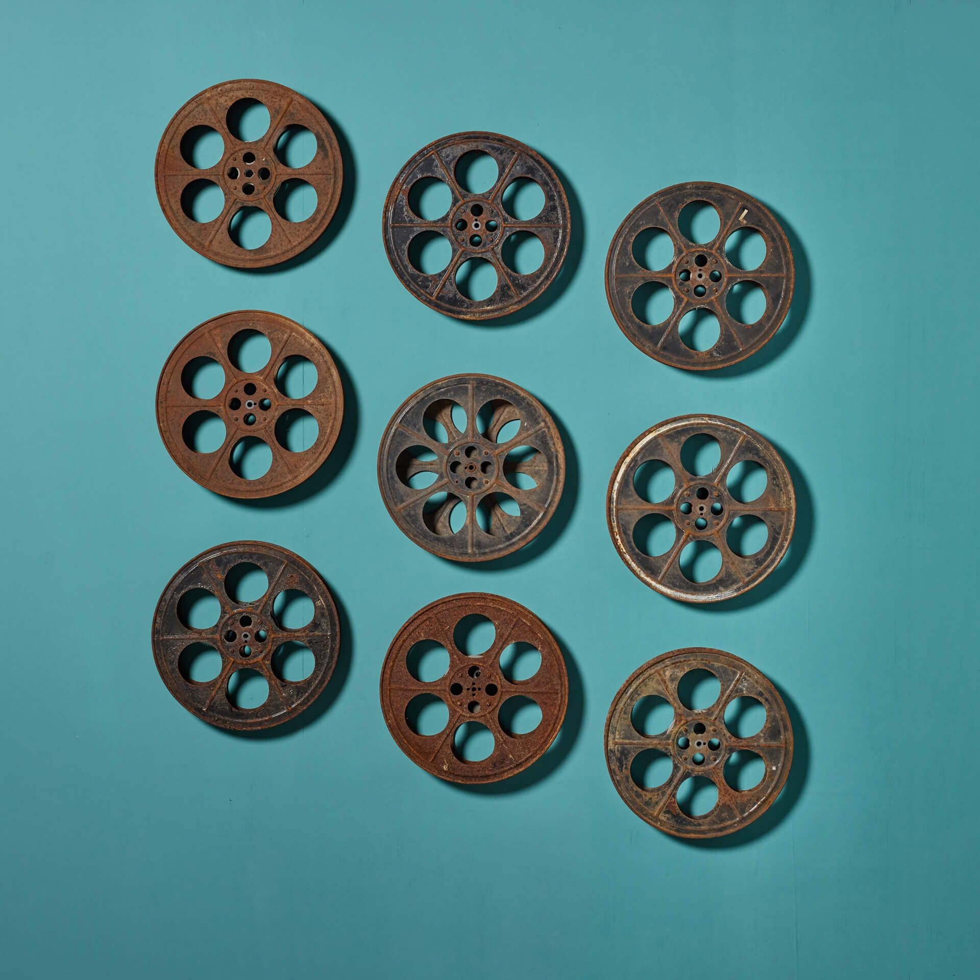 A Collection of Vintage Cinema Projection Reels or Spools - UK  Architectural Heritage
