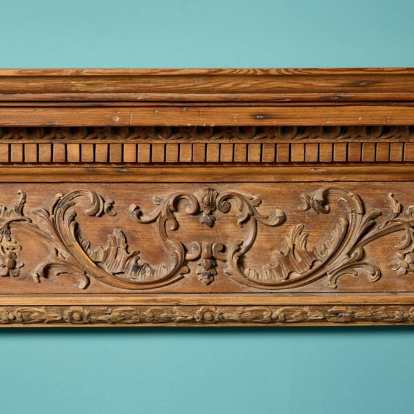 Antique Georgian Carved Pine Fireplace