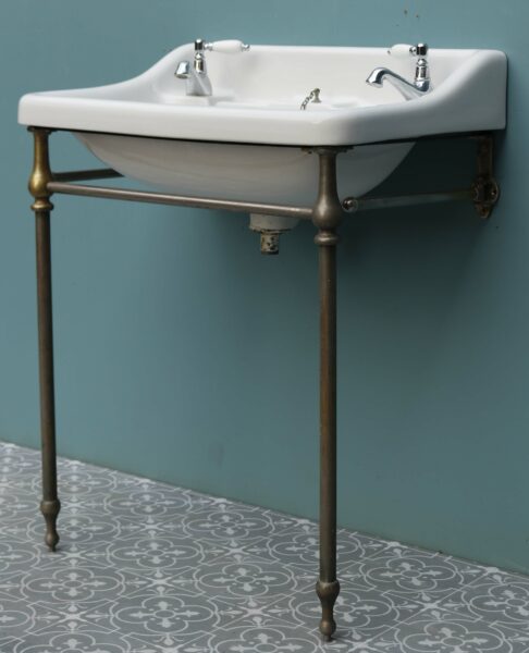 Antique Sink with Metal Stand