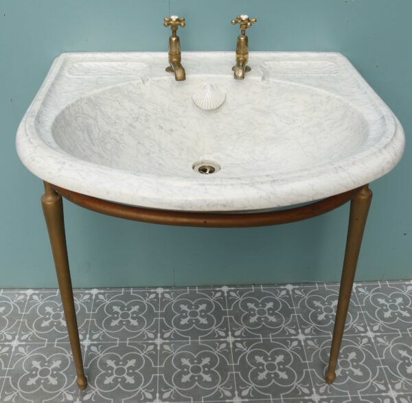 Antique Rounded Marble Effect Sink