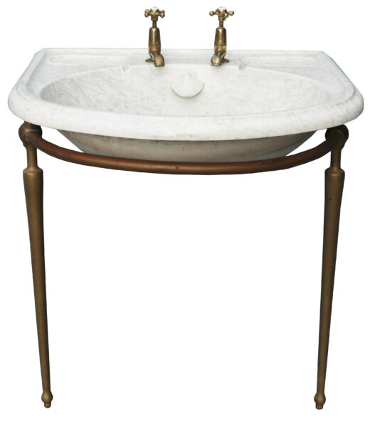 Bow Rounded Marble Effect Sink