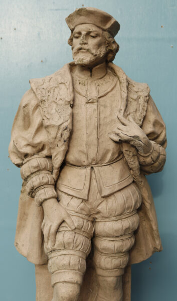 Antique Terracotta Statue of a Renaissance Figure