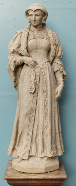 Antique Terracotta Statue of a Renaissance Woman