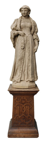 Antique Terracotta Statue of a Renaissance Woman