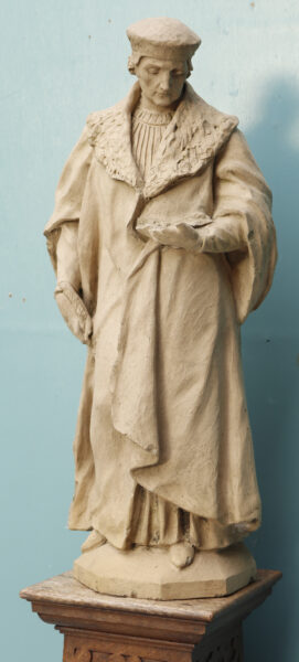 Antique Terracotta Statue of a Medieval Writer
