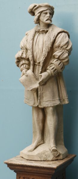 Antique Terracotta Statue of a Renaissance Scholar