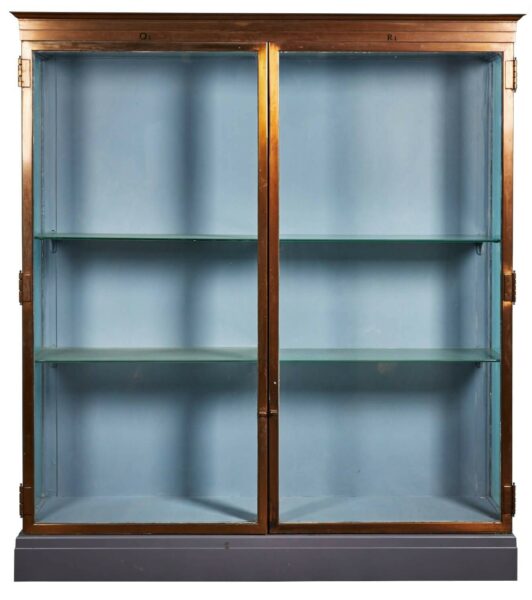 Glazed Bronze Museum Display Cabinet From The V&A