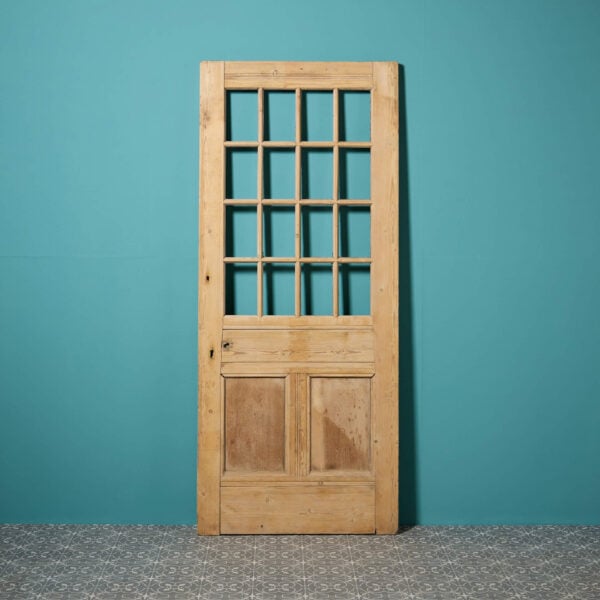 Reclaimed Stripped Pine Front Door for Glazing