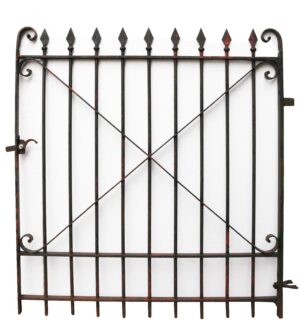 Wrought Iron Gate with Spear Finials