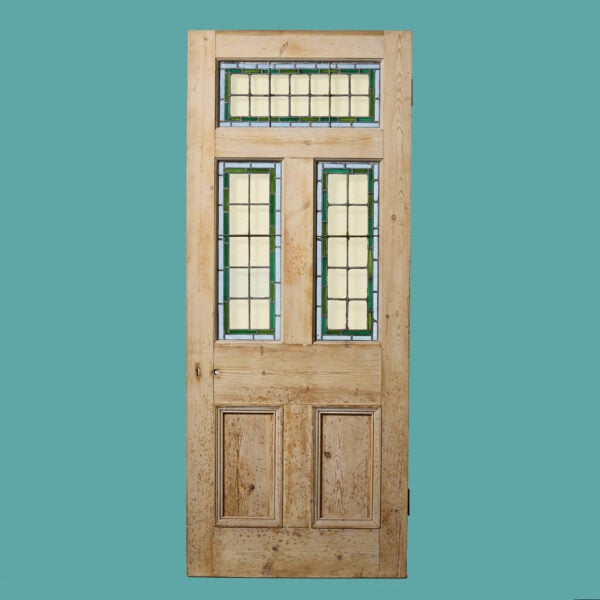 Antique Edwardian Stained Glass Front Door