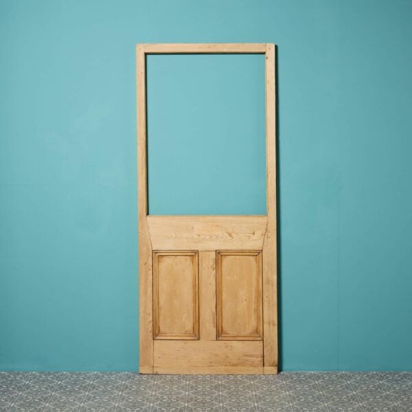 0_33214-1 Reclaimed Edwardian Style Pine Front Door for Glazing