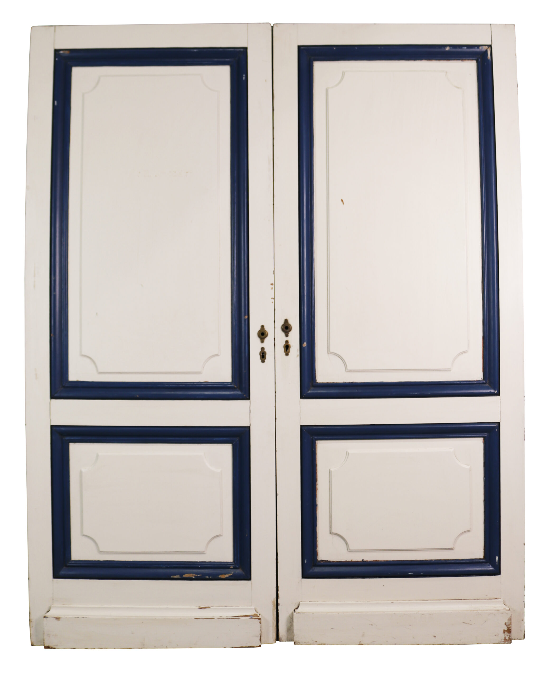 Pair of Reclaimed Painted Double Doors