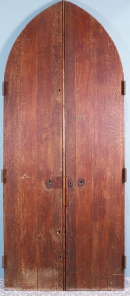 Set of Arched Oak Double Doors