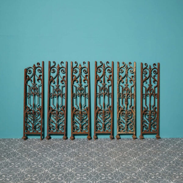 Set of 17 Georgian Wrought Iron Balustrades