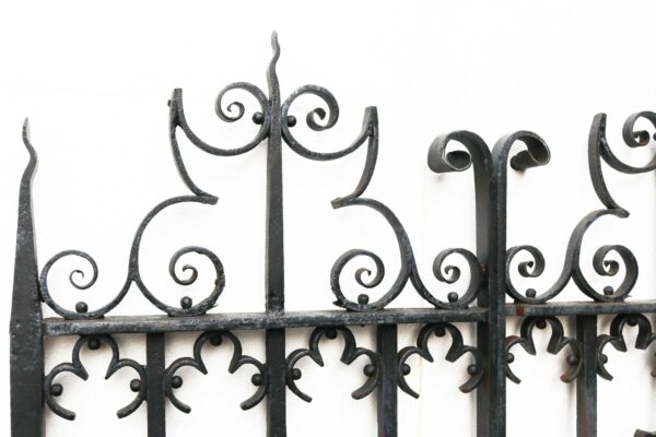 Pair of Heavy Wrought Iron Garden Gates