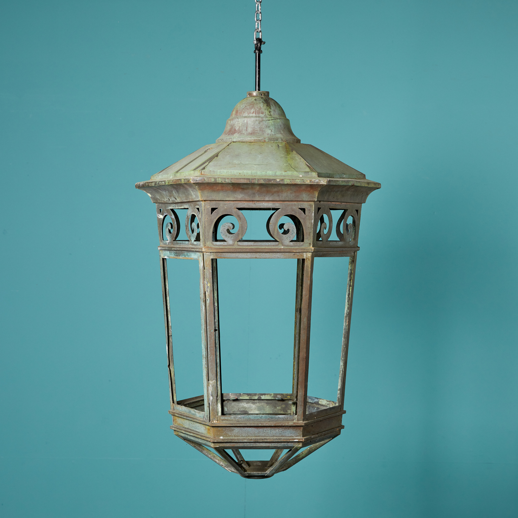 Large Antique Hanging Lantern