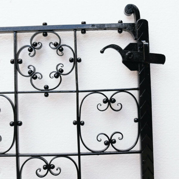 Low Wrought Iron Garden Side Gate