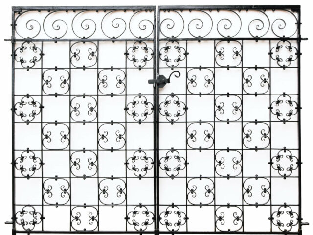 Set of Antique Wrought Iron Side Gates