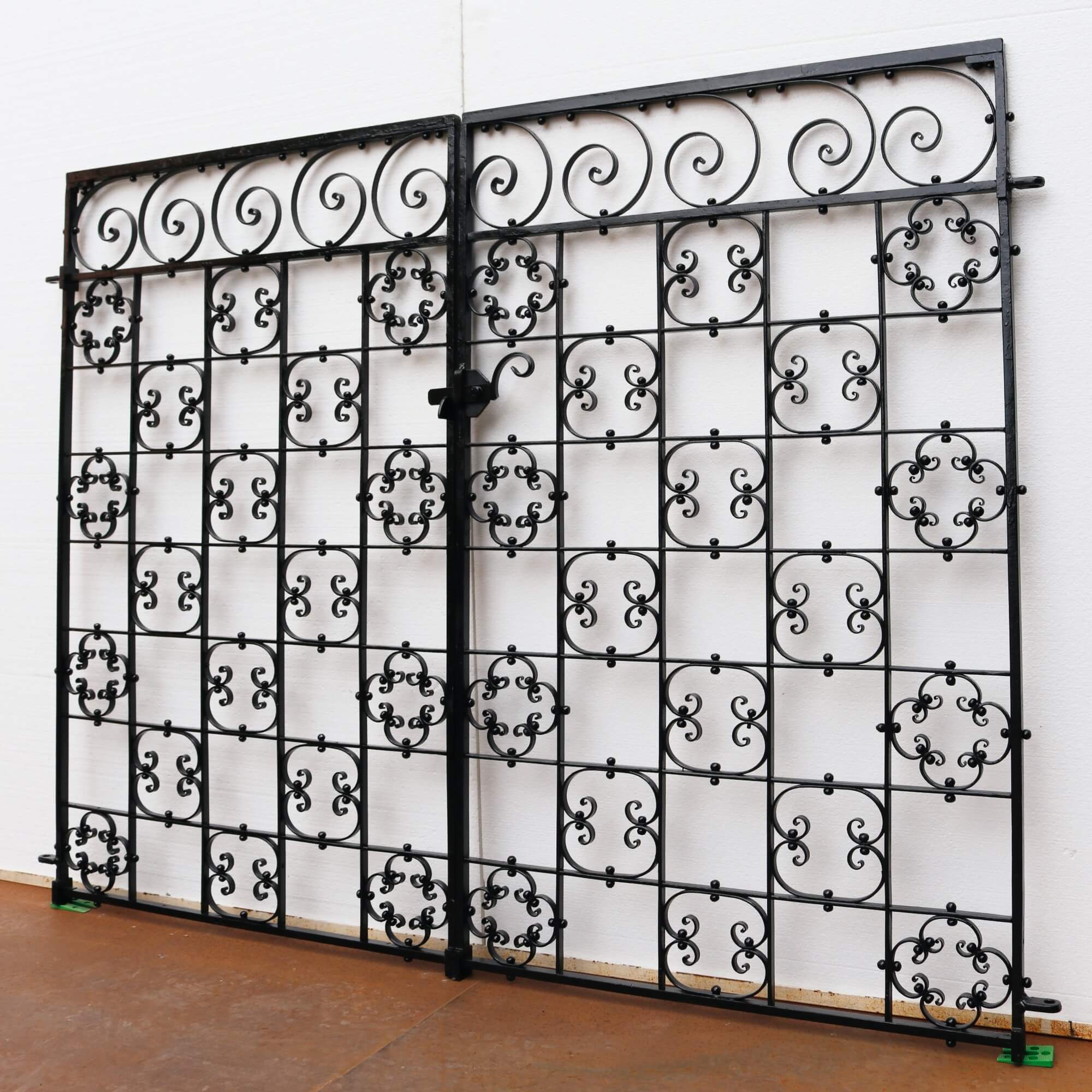 Set of Antique Wrought Iron Side Gates - UK Architectural Heritage