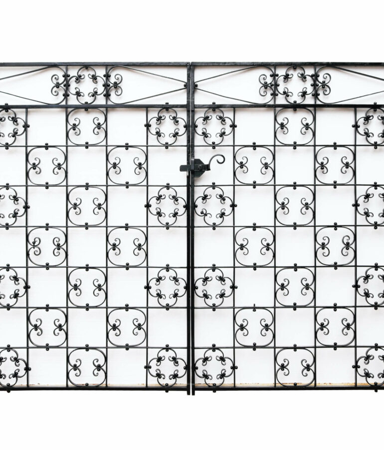 Set of Antique Wrought Iron Side Gates