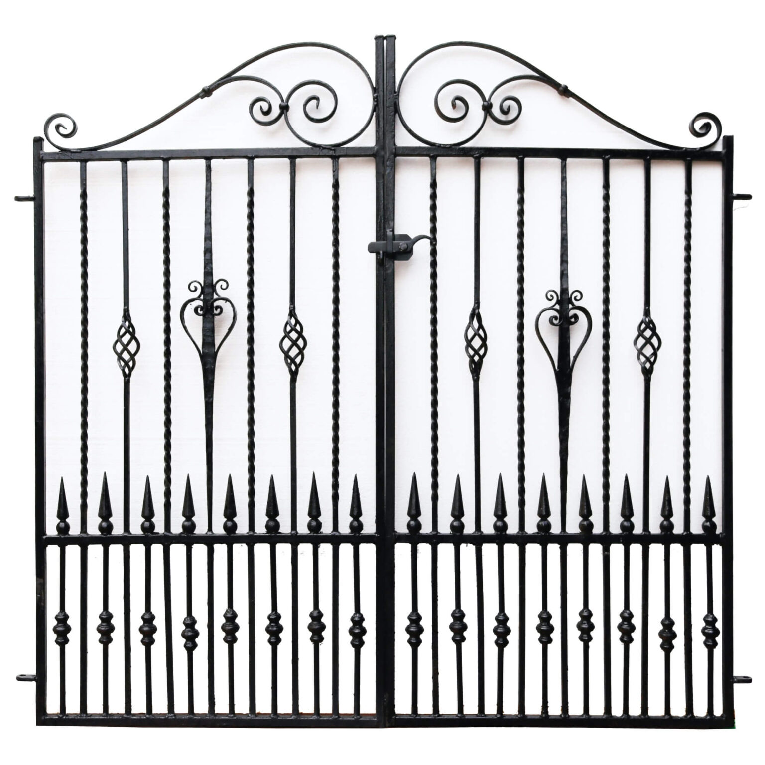 Set of Decorative Wrought Iron Garden Gates UK Architectural Heritage