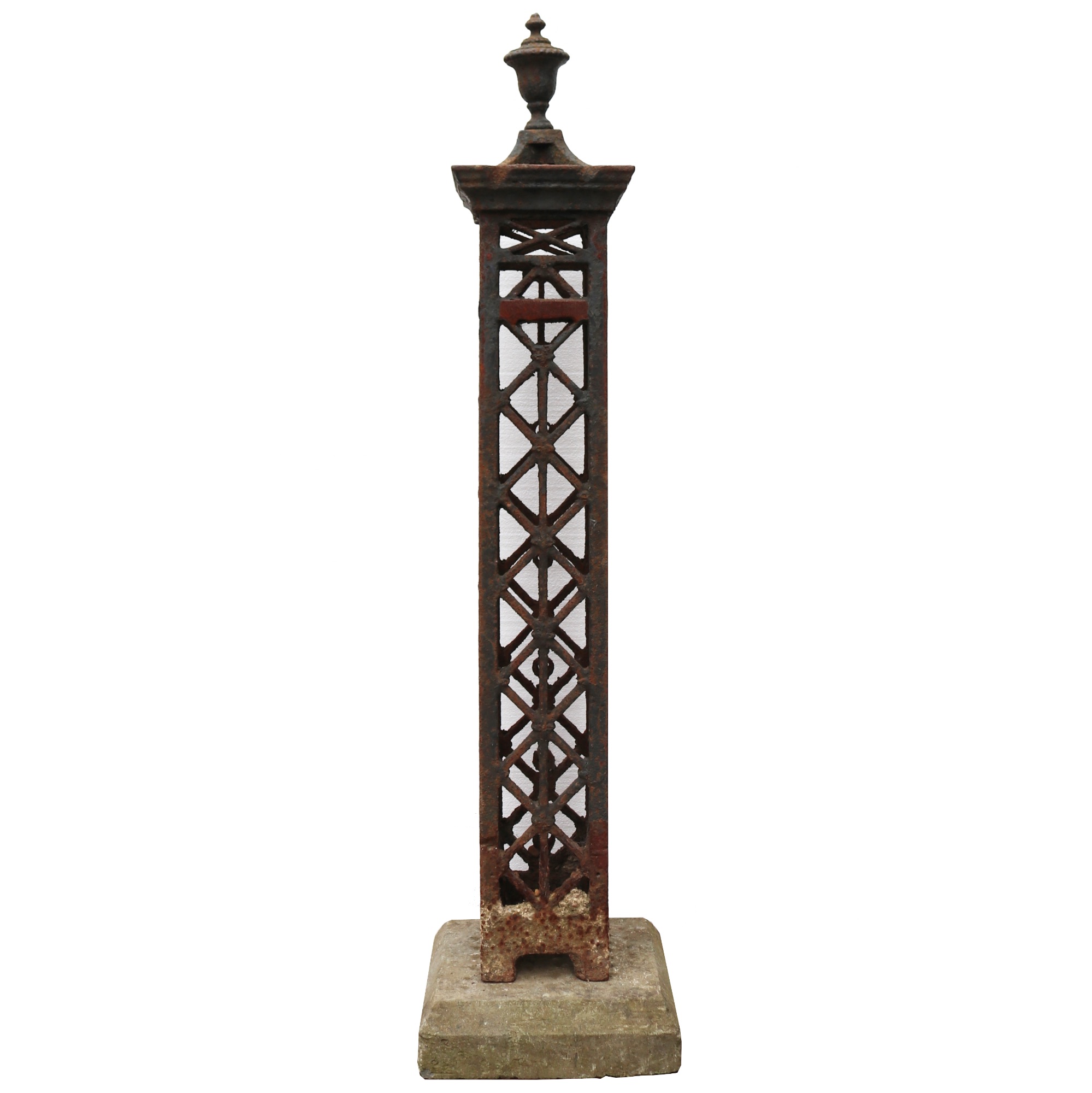 Georgian Cast Iron Garden Obelisk