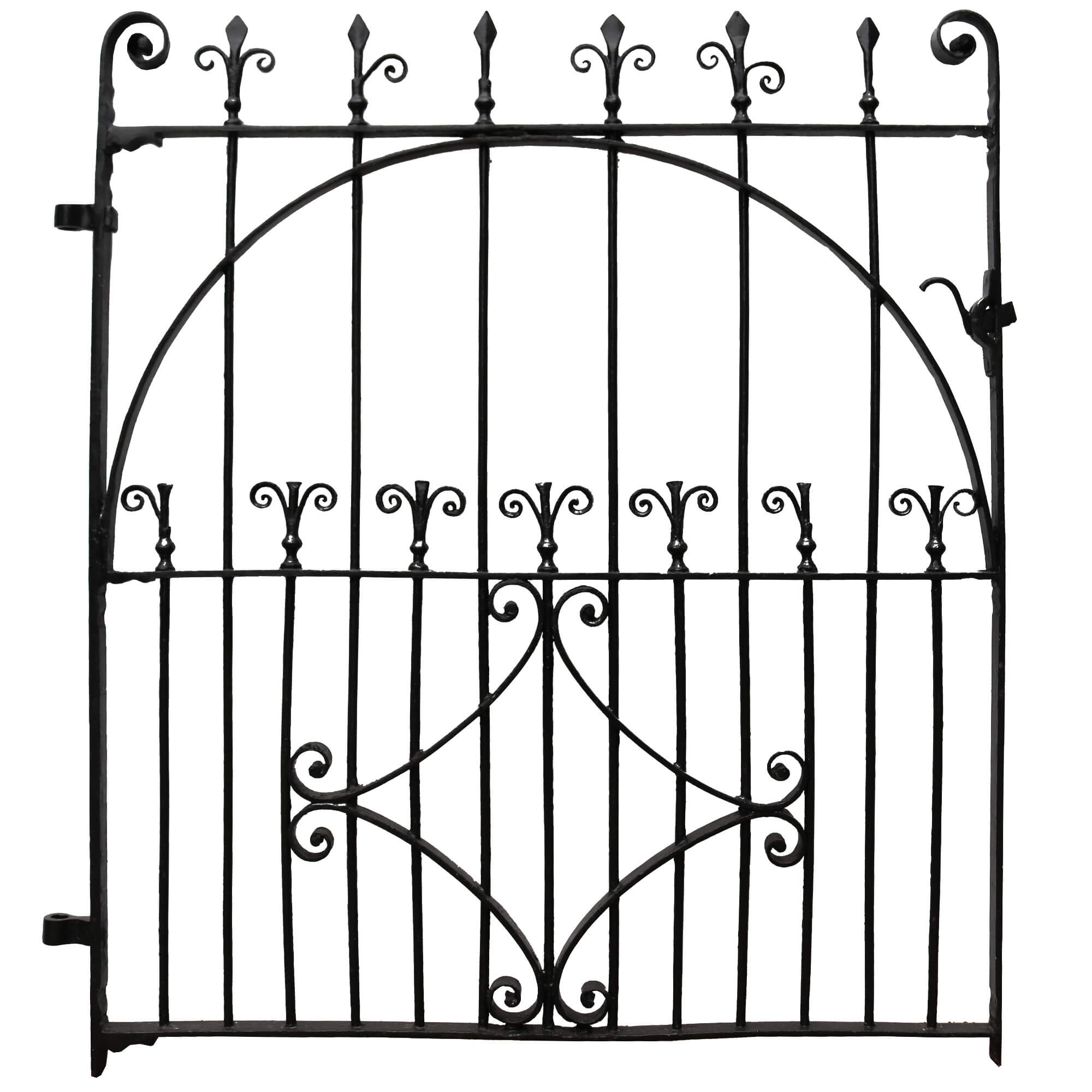 Antique Georgian Style Wrought Iron Side Gate