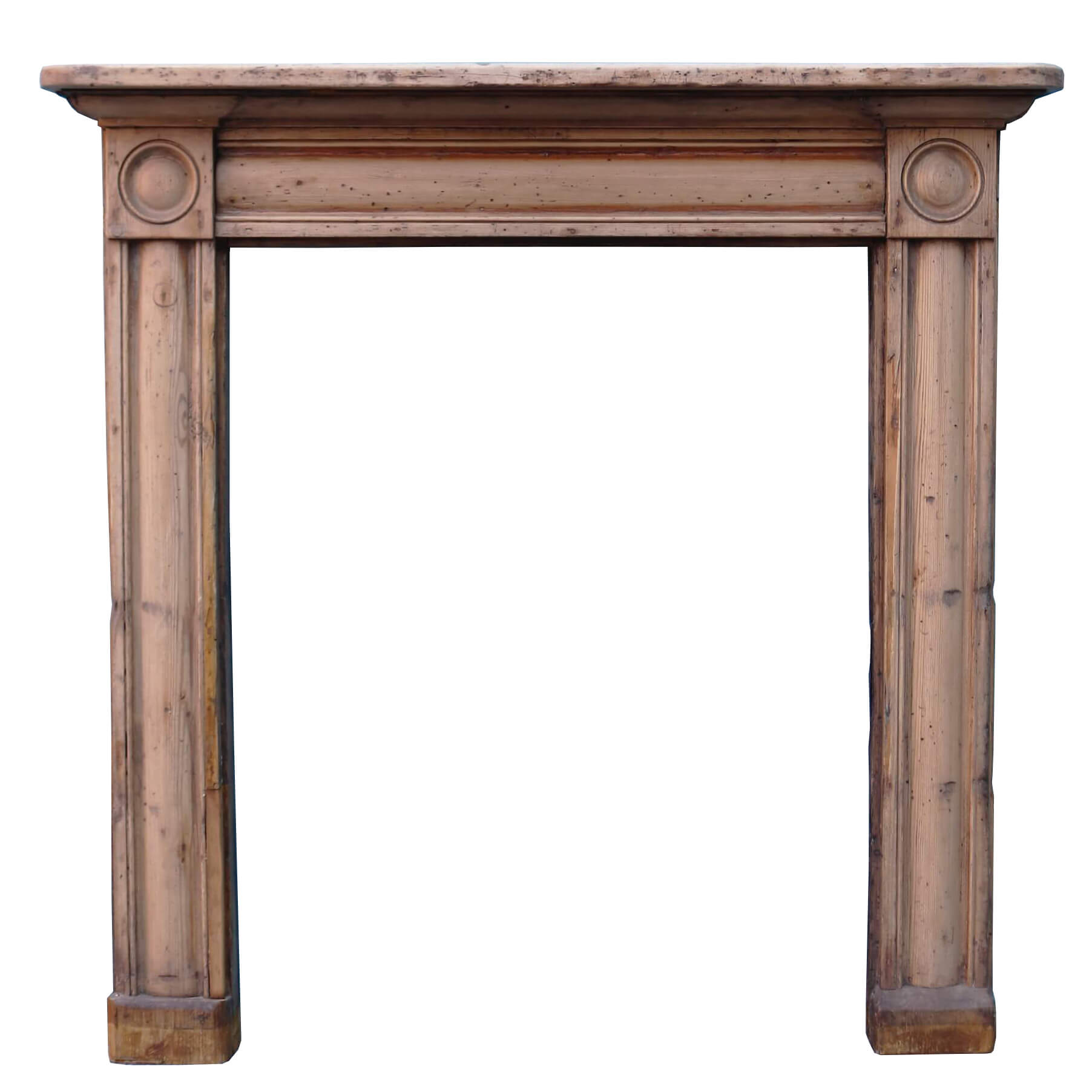 Georgian Bullseye Antique Pine Fireplace Surround - UK Architectural  Heritage